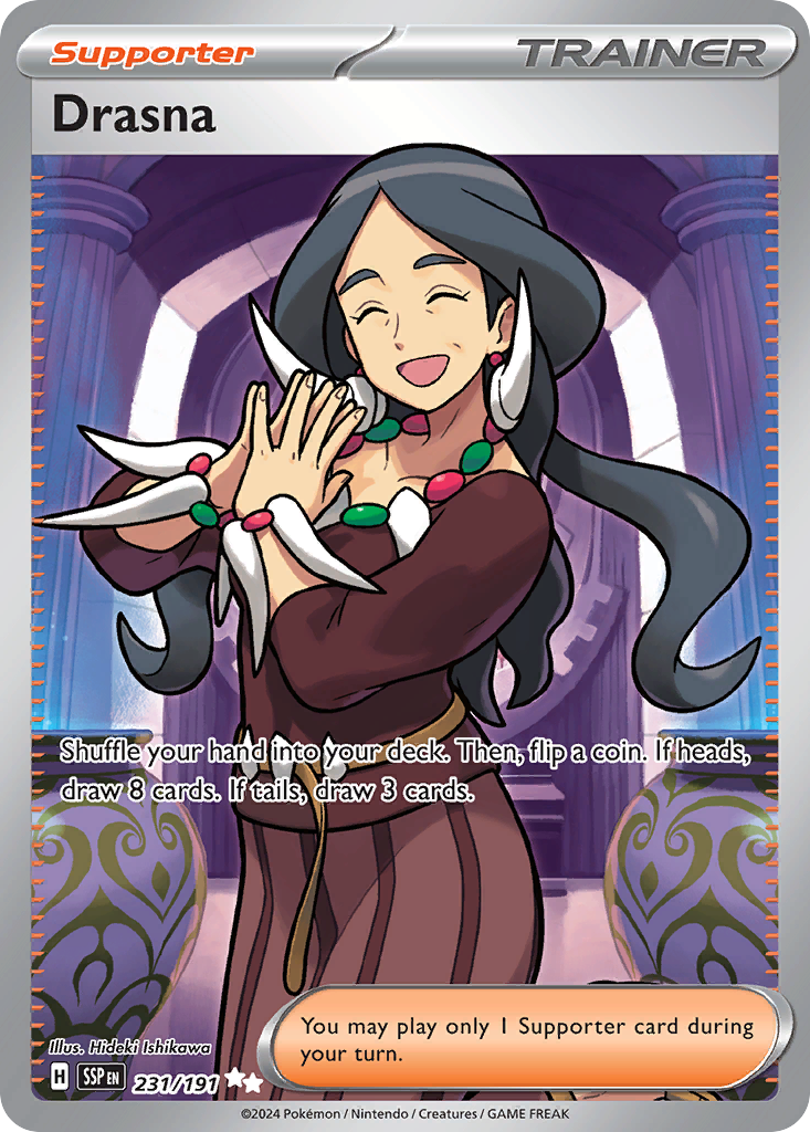 Drasna – Surging Sparks 231/191 Pokémon card