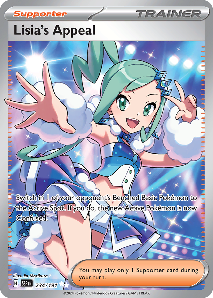 Lisia's Appeal – Surging Sparks 234/191 Pokémon card