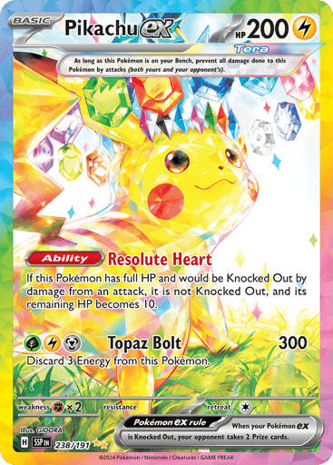 Pikachu ex - Surging Sparks 238
