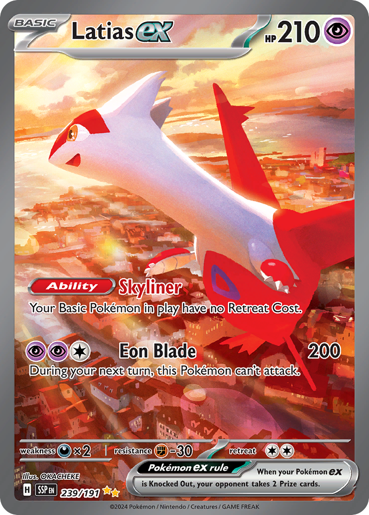 Latias ex – Surging Sparks 239/191 Pokémon card