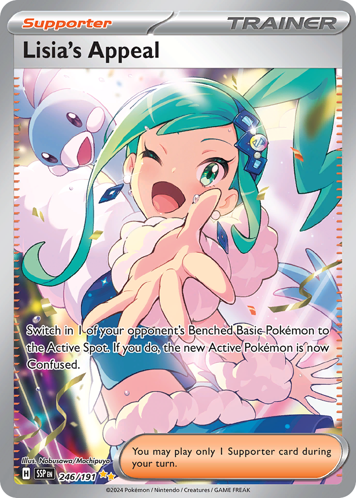 Lisia's Appeal – Surging Sparks 246/191 Pokémon card