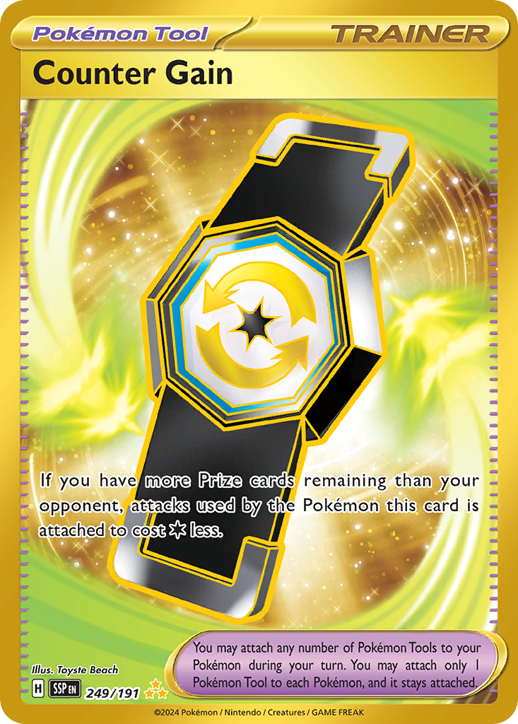 Counter Gain – Surging Sparks 249/191 Pokémon card
