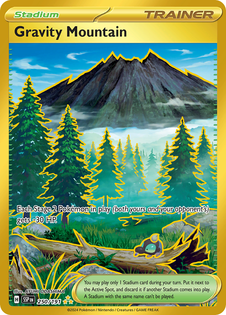 Gravity Mountain – Surging Sparks 250/191 Pokémon card