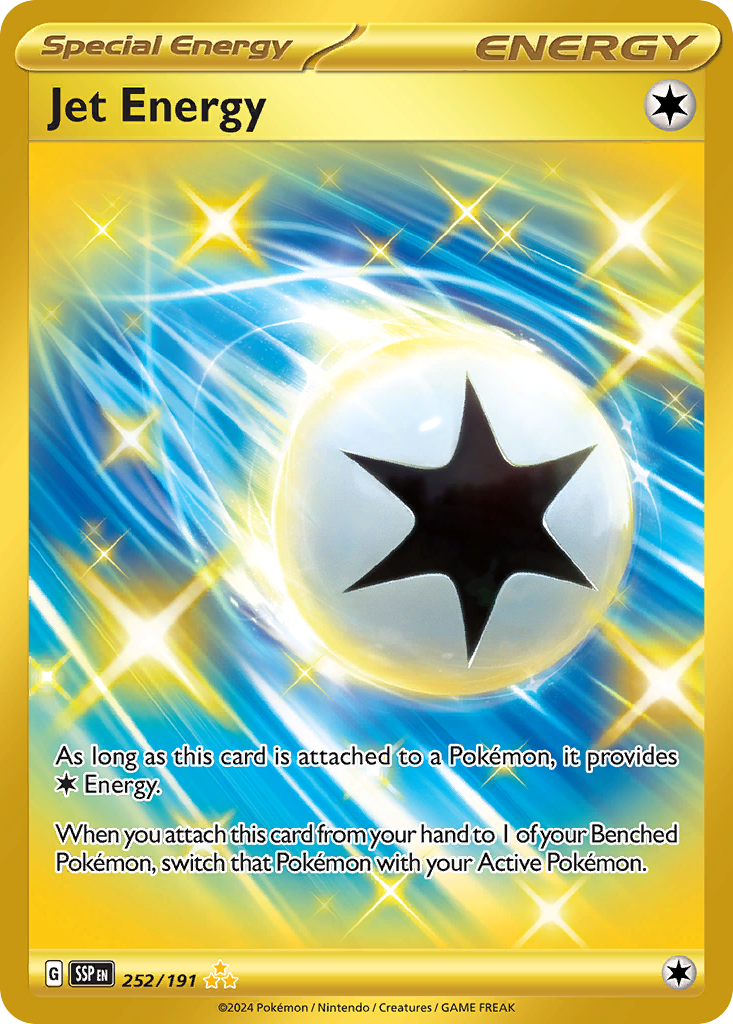 Jet Energy – Surging Sparks 252/191 Pokémon card