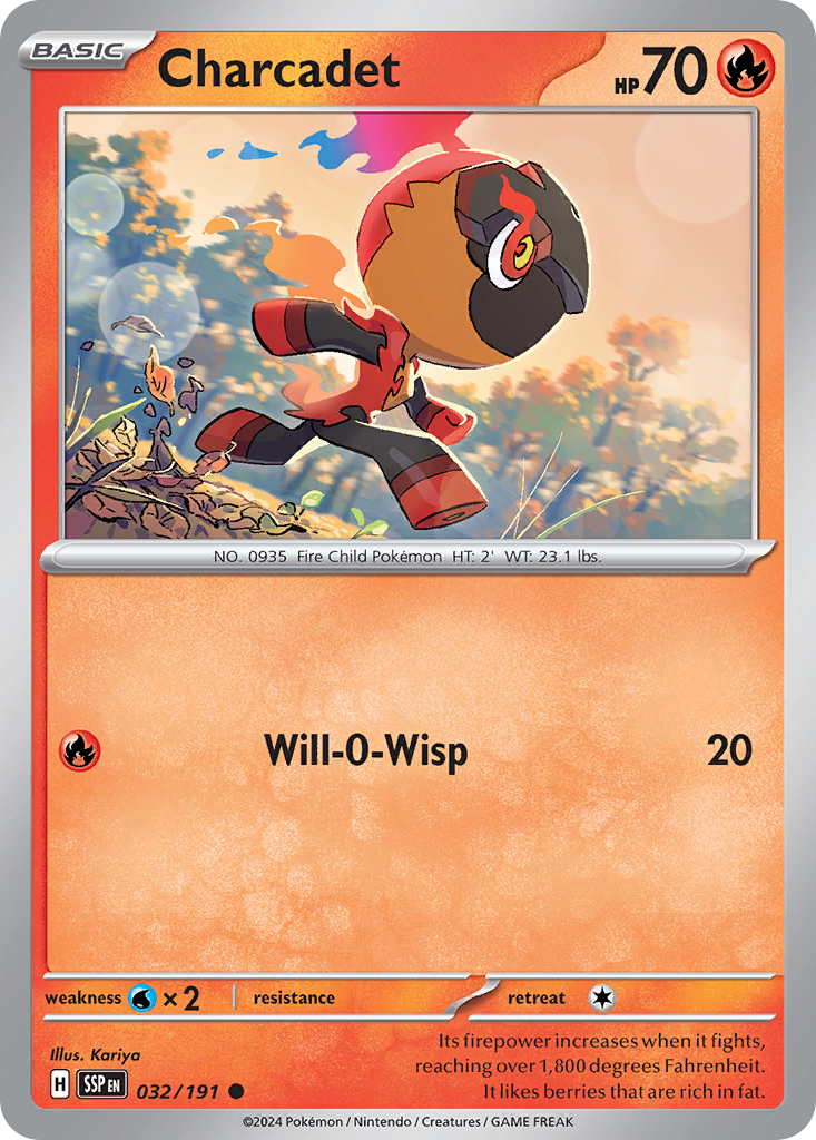 Charcadet – Surging Sparks 032/191 Pokémon card