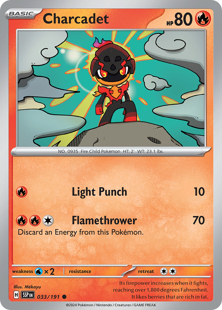 Charcadet – Surging Sparks 033/191 Pokémon card