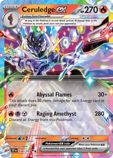 Ceruledge ex - Surging Sparks 36