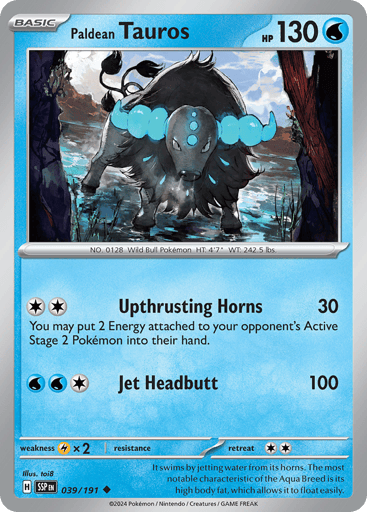 Paldean Tauros - Surging Sparks 39