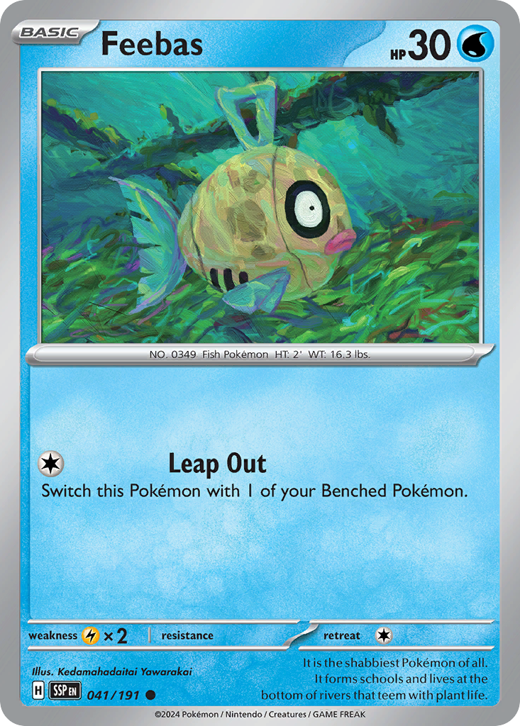 Feebas – Surging Sparks 041/191 Pokémon card