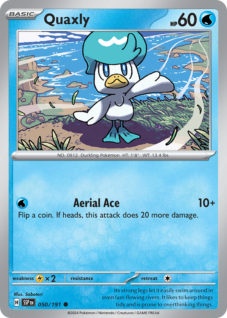 Quaxly – Surging Sparks 050/191 Pokémon card