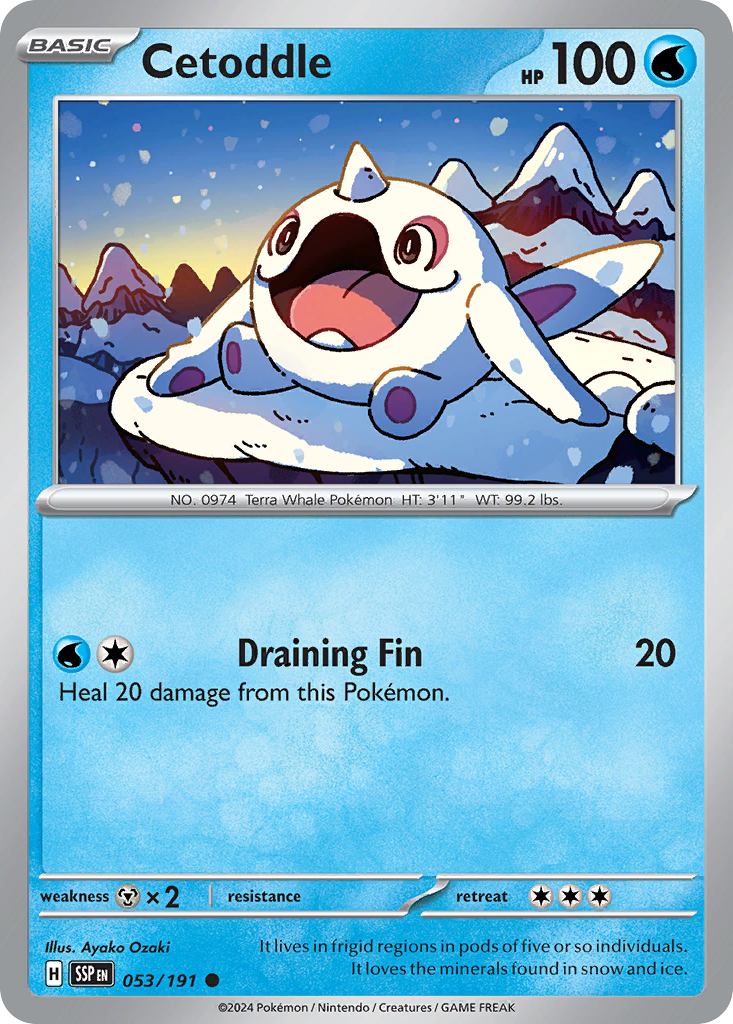 Cetoddle – Surging Sparks 053/191 Pokémon card
