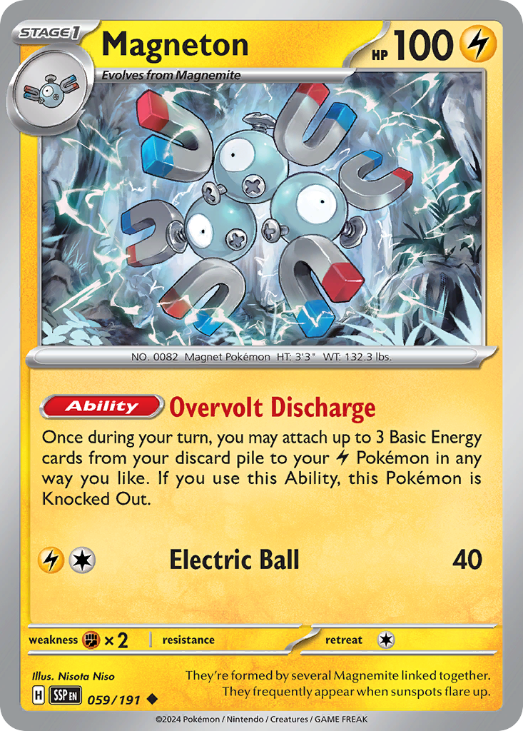 Magneton – Surging Sparks 059/191 Pokémon card