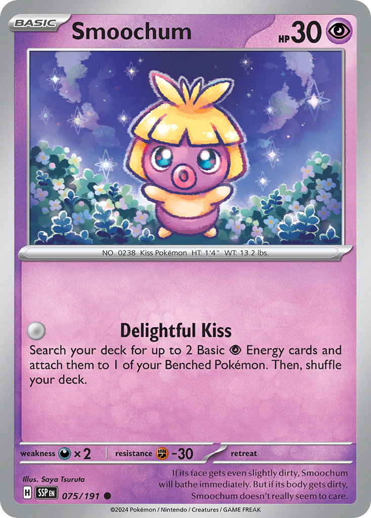 Smoochum – Surging Sparks 075/191 Pokémon card