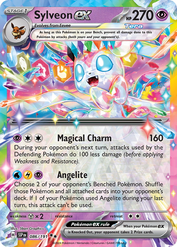Sylveon ex – Surging Sparks 086/191 Pokémon card