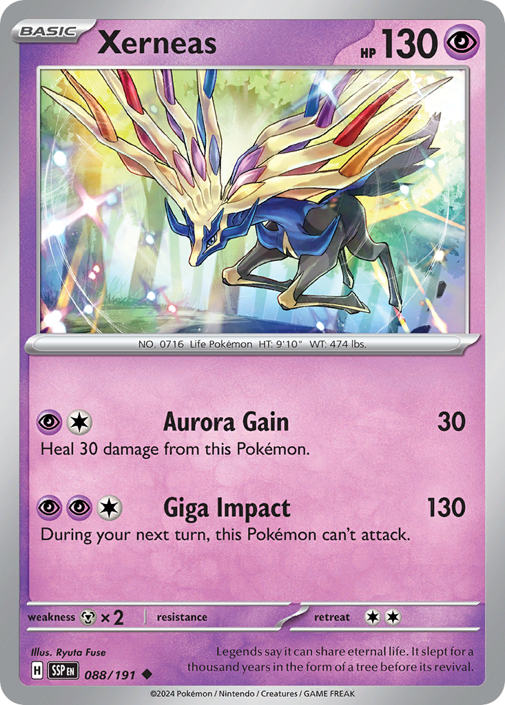 Xerneas – Surging Sparks 088/191 Pokémon card