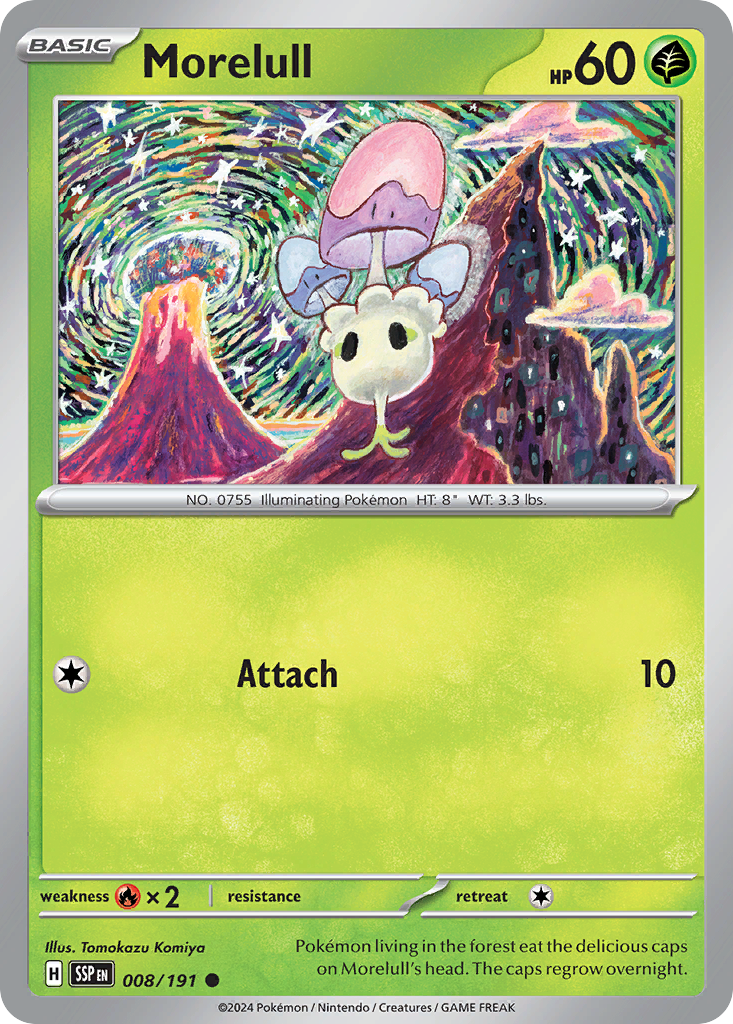 Morelull – Surging Sparks 008/191 Pokémon card