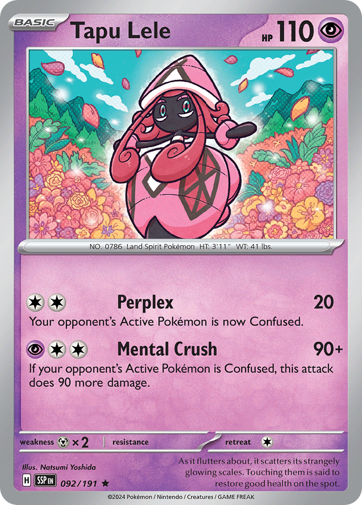 Tapu Lele – Surging Sparks 092/191 Pokémon card