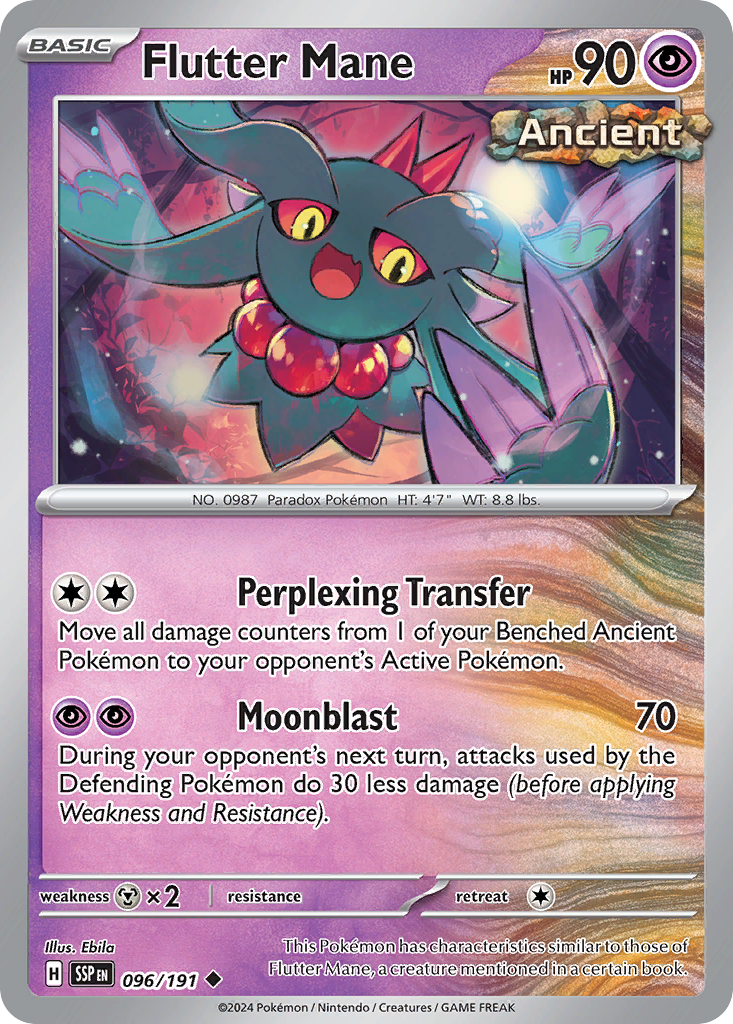 Flutter Mane – Surging Sparks 096/191 Pokémon card