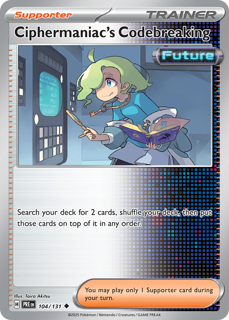 Ciphermaniac's Codebreaking – Prismatic Evolutions 104/131 Pokémon card