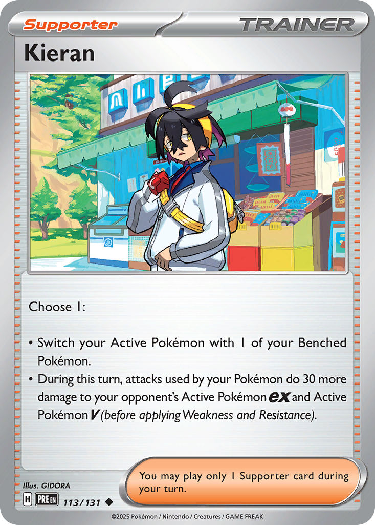 Kieran – Prismatic Evolutions 113/131 Pokémon card