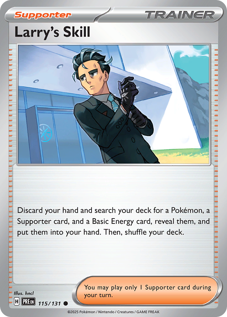Larry's Skill – Prismatic Evolutions 115/131 Pokémon card