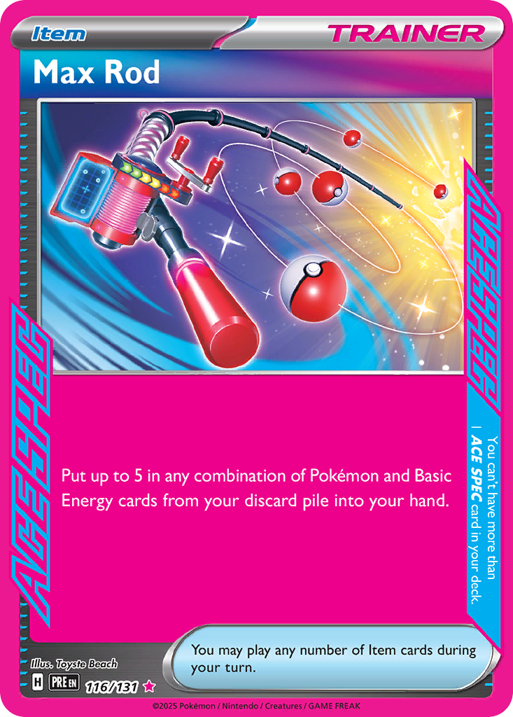 Max Rod – Prismatic Evolutions 116/131 Pokémon card