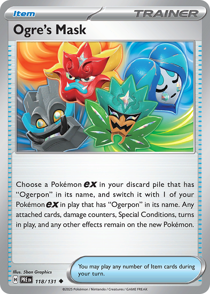 Ogre's Mask – Prismatic Evolutions 118/131 Pokémon card