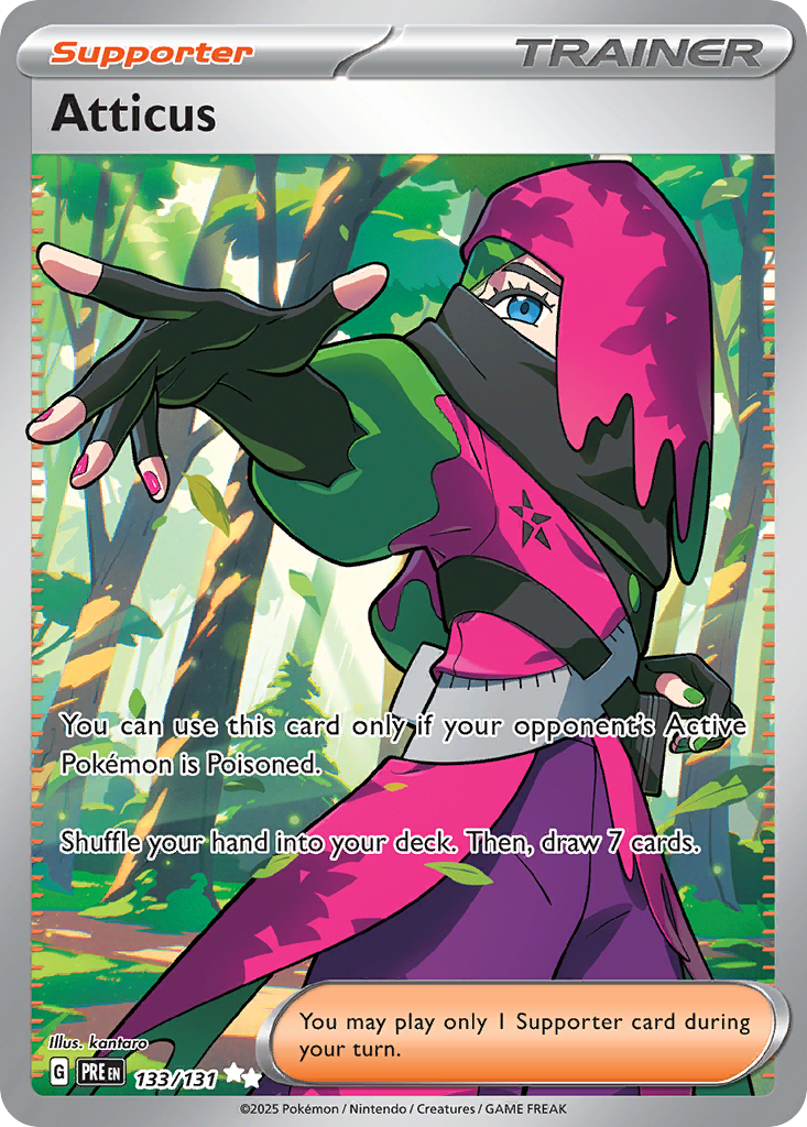 Atticus – Prismatic Evolutions 133/131 Pokémon card