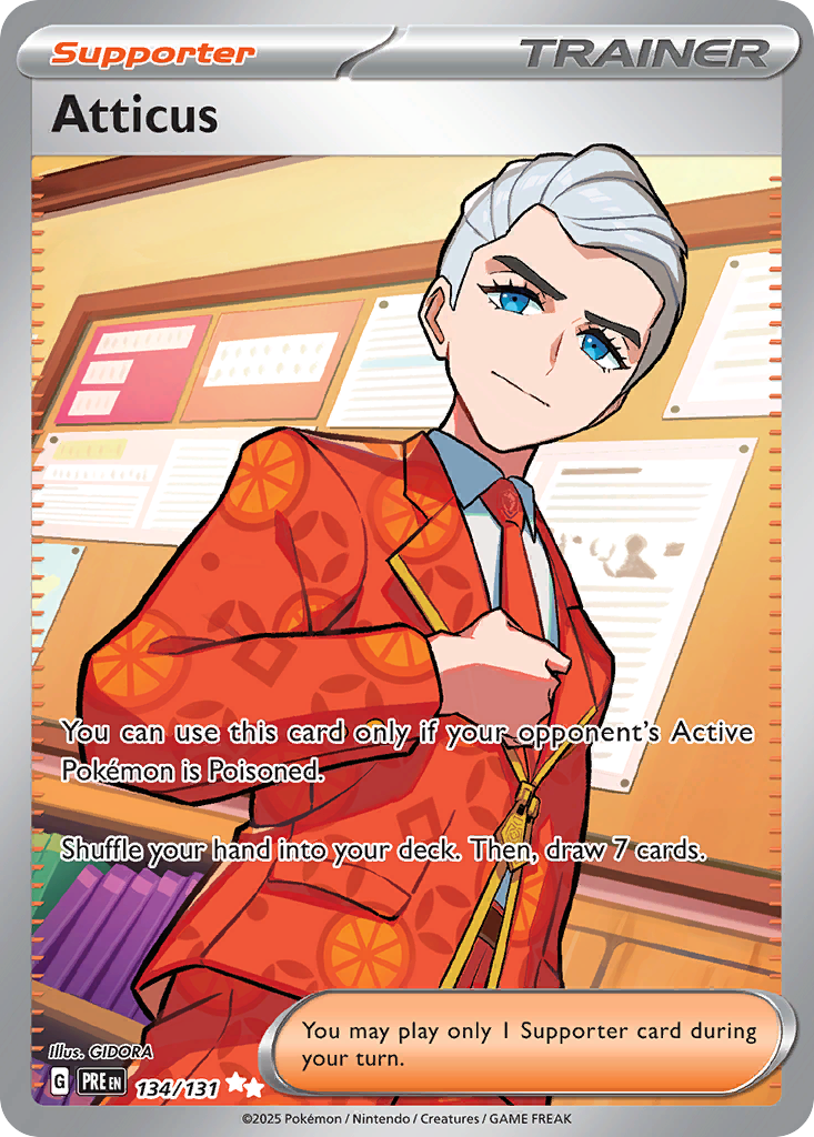 Atticus – Prismatic Evolutions 134/131 Pokémon card