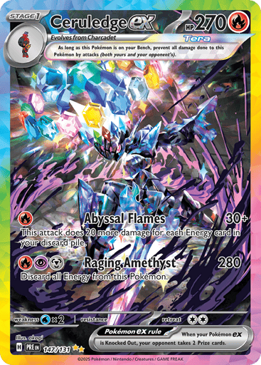Ceruledge ex - Prismatic Evolutions 147