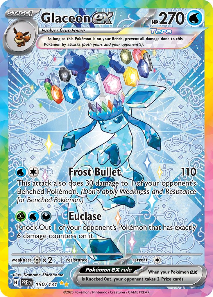 Glaceon ex – Prismatic Evolutions 150/131 Pokémon card