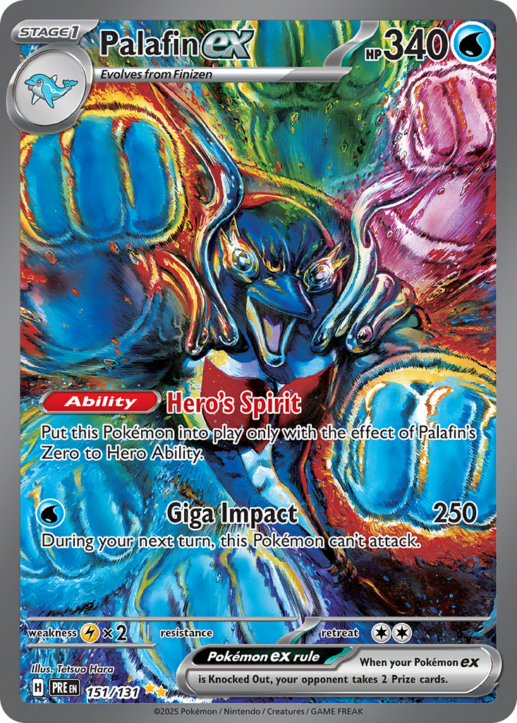Palafin ex – Prismatic Evolutions 151/131 Pokémon card