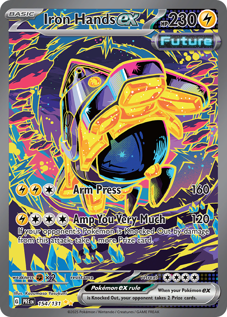 Iron Hands ex – Prismatic Evolutions 154/131 Pokémon card