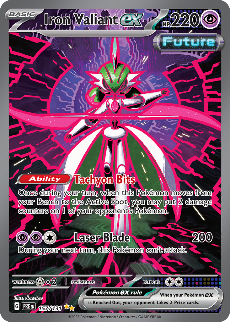 Iron Valiant ex – Prismatic Evolutions 157/131 Pokémon card