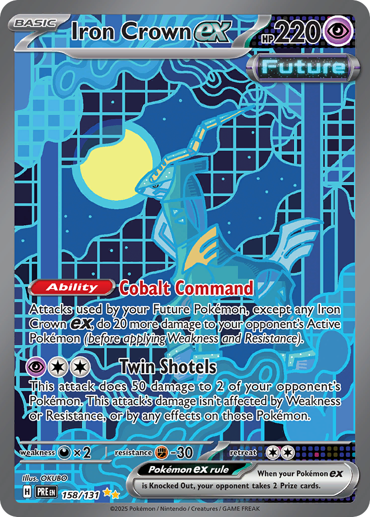 Iron Crown ex – Prismatic Evolutions 158/131 Pokémon card