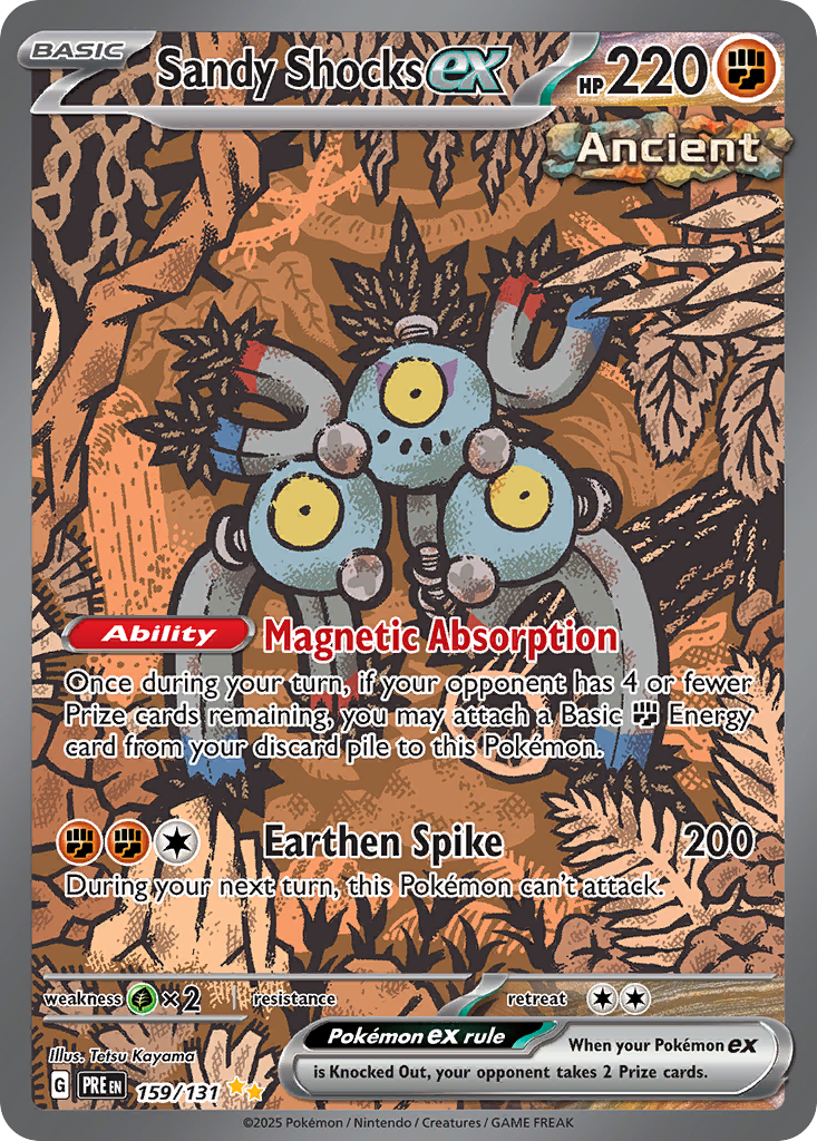 Sandy Shocks ex – Prismatic Evolutions 159/131 Pokémon card