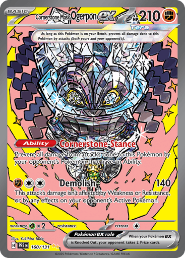 Cornerstone Mask Ogerpon ex - Prismatic Evolutions 160