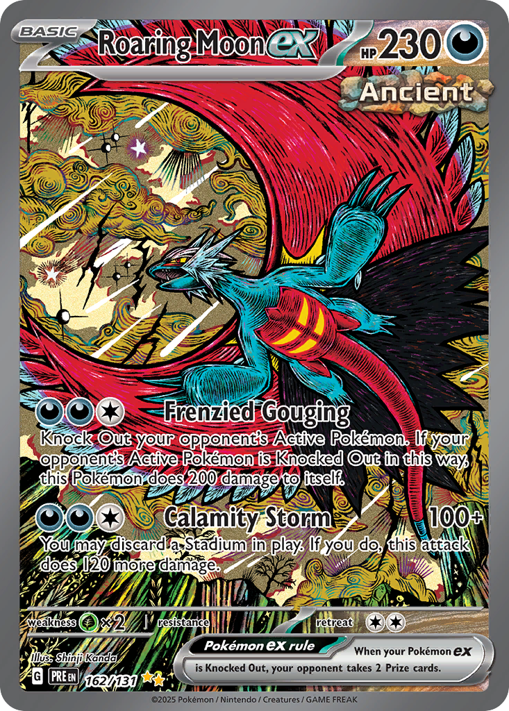 Roaring Moon ex – Prismatic Evolutions 162/131 Pokémon card