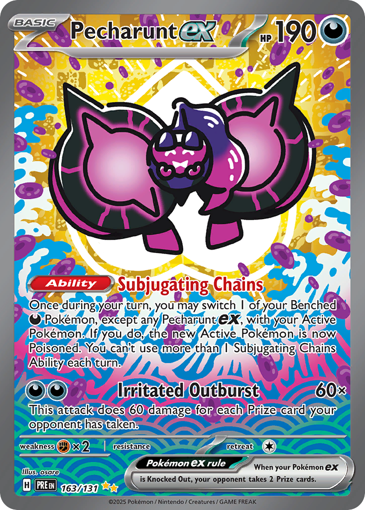 Pecharunt ex – Prismatic Evolutions 163/131 Pokémon card