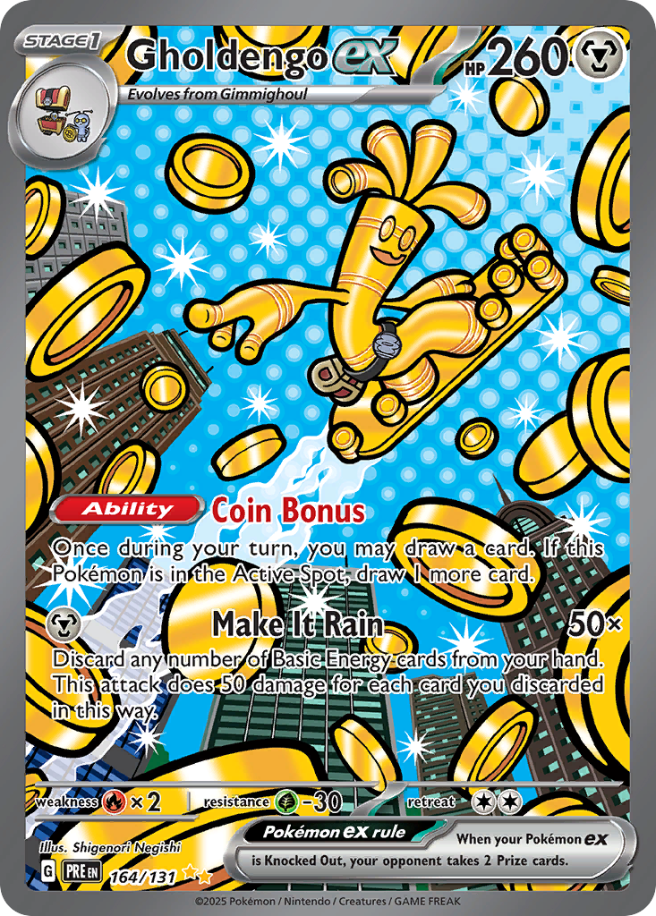 Gholdengo ex – Prismatic Evolutions 164/131 Pokémon card
