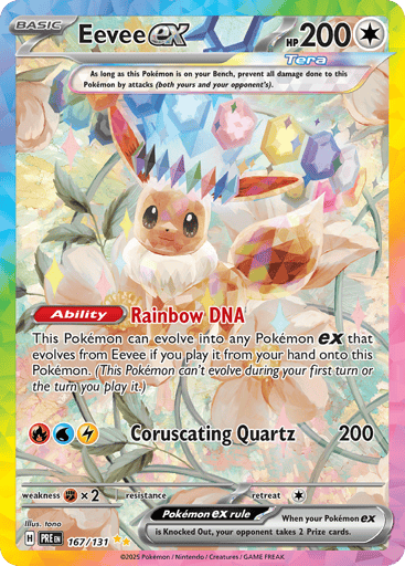 Eevee ex - Prismatic Evolutions 167