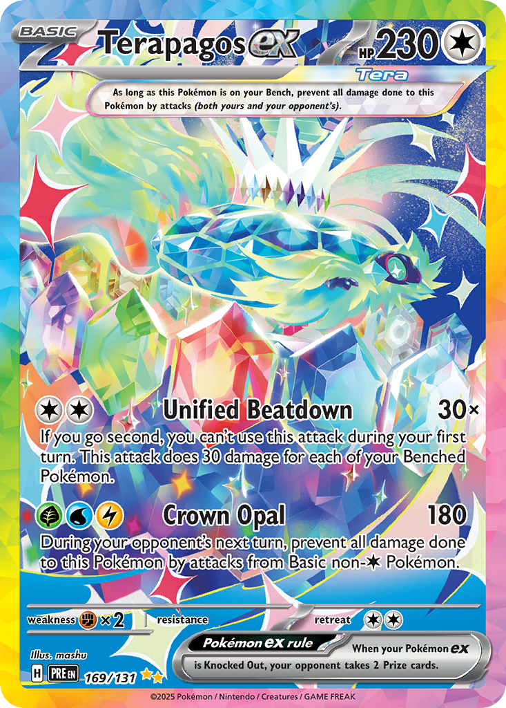 Terapagos ex – Prismatic Evolutions 169/131 Pokémon card