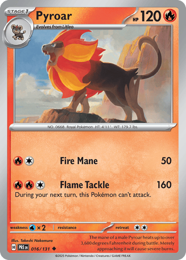 Pyroar - Prismatic Evolutions 16