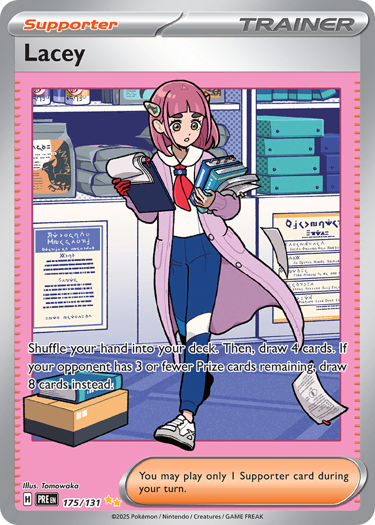Lacey – Prismatic Evolutions 175/131 Pokémon card