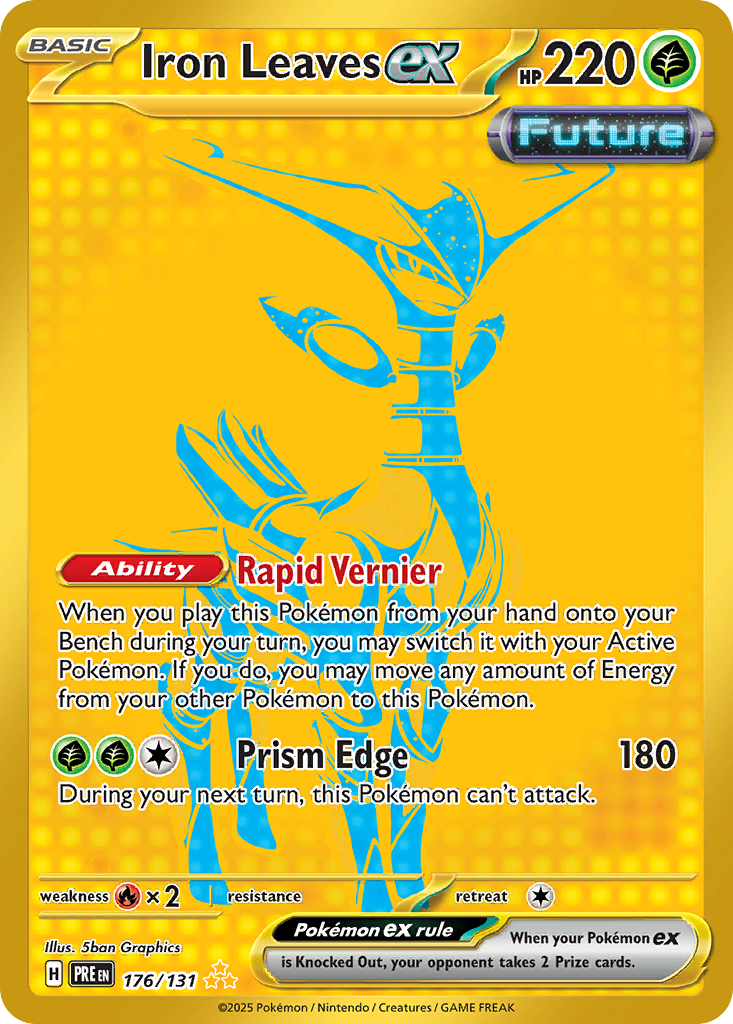 Iron Leaves ex – Prismatic Evolutions 176/131 Pokémon card