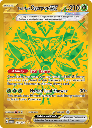 Teal Mask Ogerpon ex - Prismatic Evolutions 177