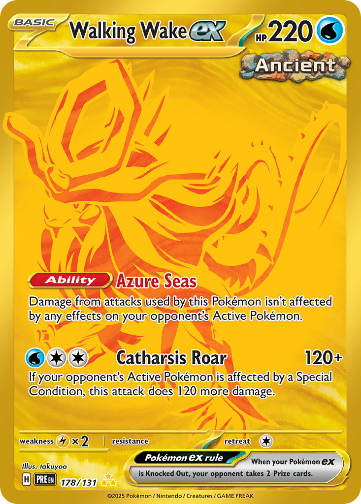 Walking Wake ex – Prismatic Evolutions 178/131 Pokémon card