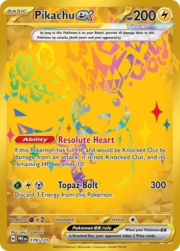 Pikachu ex - Prismatic Evolutions 179