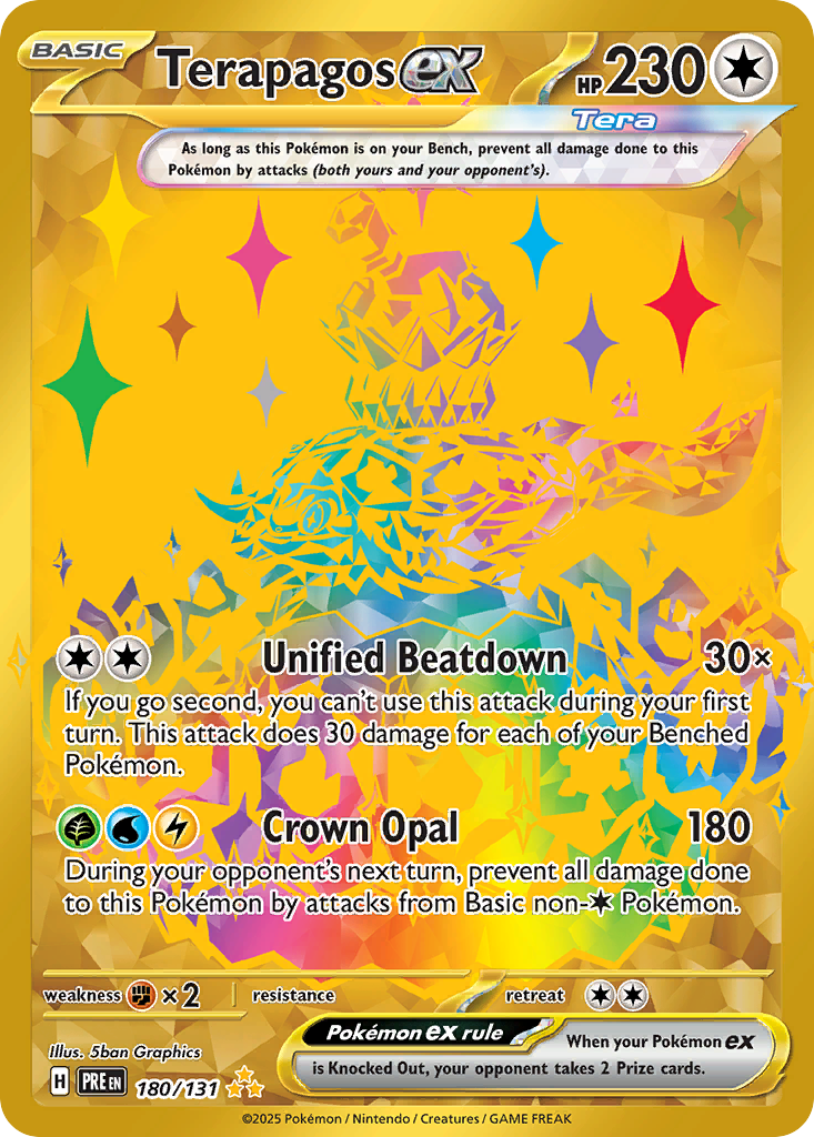 Terapagos ex – Prismatic Evolutions 180/131 Pokémon card