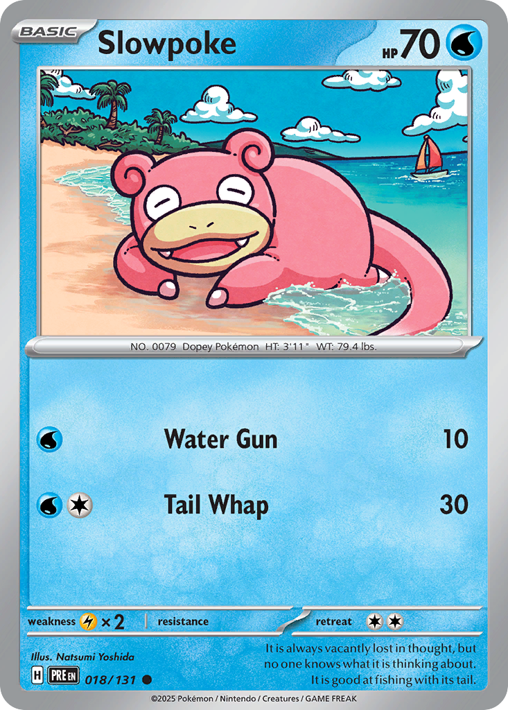 Slowpoke – Prismatic Evolutions 018/131 Pokémon card
